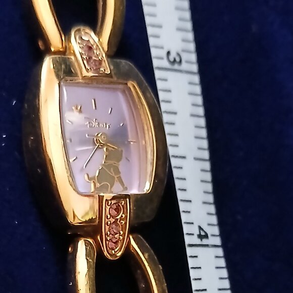 Charming Rare Vintage Disney Store Winnie the Pooh Watch with Purple Stones main image 4